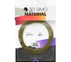 Filament 3DSimo METAL - złoty 15m