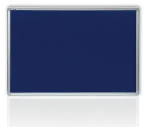 2x3 Tablica filcowa w ramie aluminiowej 100x150 cm niebieska 