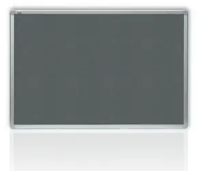 Tablica filcowa 2x3 w aluminiowej ramie 120x180 cm w kolorze szarym 