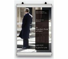 Listwa plakatowa 2x3 Snap plakatowy 1000mm / Listwy aluminiowe do mocowania plakatu