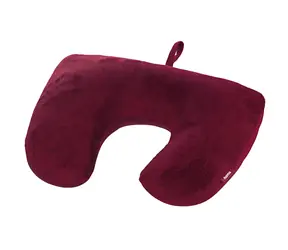 Poduszka podróżna HAMA 2w1 bordowa