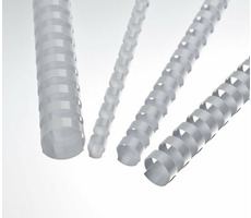 EuroSupplies Plastikowe grzbiety 28,5 mm białe / na 211-245 arkuszy - papier 80 g / 50 szt.