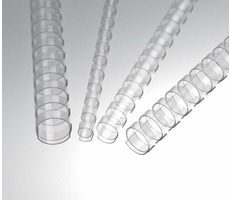 EuroSupplies Plastikowe grzbiety 28,5 mm przezroczyste / na 211-245 arkuszy - papier 80 g / 50 szt.