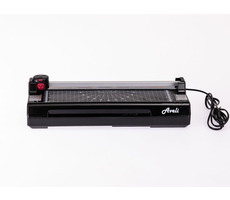 Laminator AVELI Combi A4 czarny / A4 z obcinakiem dyskowym / 2x 80 - 125 mic / 3 arkusze 80g-m2