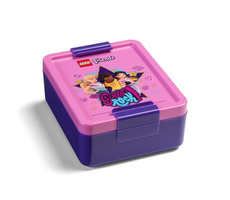 LEGO® Friends Girls Rock zestaw przekąsek fioletowy / butelka i pudełko