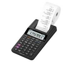 Casio HR 8 RCE BK czarny / Kalkulator stacjonarny / dwanaście cyfr / nadruk monochromatyczny