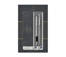 PARKER Jotter Stal nierdzewna CT Zestaw Duoset / pióro wieczne i długopis