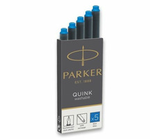 Wkłady atramentowe PARKER Royal Quink niebieskie 5 szt. - zmywalne / ZMYWALNE / do piór wiecznych PARKER