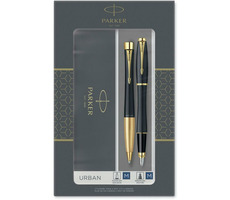 Zestaw PARKER Urban Matte Black GT Duo / zestaw pióro wieczne i długopis