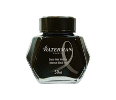 Atramenty WATERMAN 50ml czarne / tusz butelkowy / do piór wiecznych WATERMAN