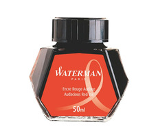 Atramenty WATERMAN 50ml czerwone / tusz butelkowy / do piór wiecznych WATERMAN