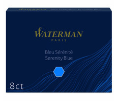Atramenty WATERMAN Long Standard niebieskie 8 szt. / Wkłady atramentowe / do piór wiecznych WATERMAN