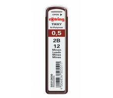 Ołówki Rotring 0,5mm - 2B 12 szt. / Kredki mikroołówkowe