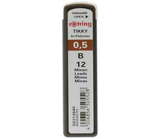 Ołówki Rotring 0,5mm - B 12 szt. / Kredki mikroołówkowe