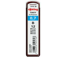 Ołówki Rotring 0,7mm - B 12 szt. / Kredki mikroołówkowe