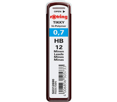 Ołówki Rotring 0,7mm - HB 12 szt. / Kredki mikroołówkowe