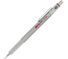 Rotring 600 0,7 mm srebrny / Mikroołówek / Całkowicie metalowy / sześciokątny 
