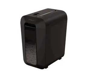 Fellowes Shredder LX 65 czarna / 10 arkuszy papieru 70g / cząstki 4x40 mm / Szerokość wejścia: 222 mm