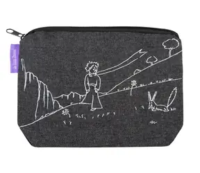 Piórnik Presco Group Denim Mały Książę czarny / 20x14 cm