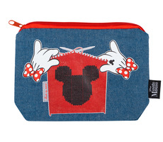 Presco Group Denim piórnik Minnie / 20x14 cm