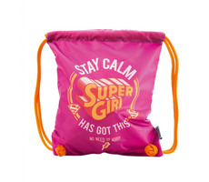 Presco Group Torba na buty Supergirl - STAY CALM / 34x42 cm