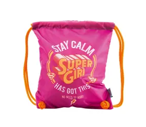 Presco Group Torba na buty Supergirl - STAY CALM / 34x42 cm