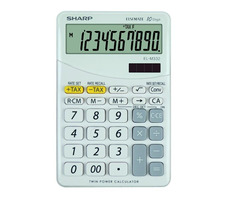 Sharp EL-M332BWH biały / Kalkulator biurkowy / dziesięciocyfrowy