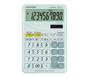 Sharp EL-M332BWH biały / Kalkulator biurkowy / dziesięciocyfrowy