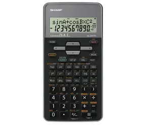 Sharp EL-531THGY czarny / Kalkulator szkolny