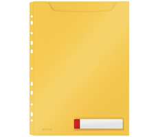 Talerze Leitz Cozy A4 o dużej pojemności, nieprzezroczyste, ciepłożółte, 3 szt. / PP / do 150 arkuszy A4