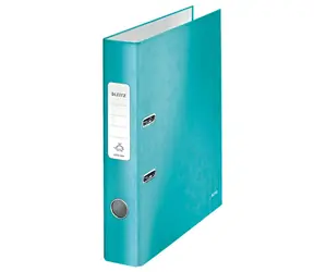 Leitz 180° Wow Laminowany segregator dźwigniowy A4 50mm błękit lodowy / do 350 arkuszy A4
