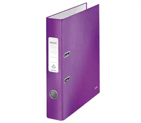 Segregator dźwigniowy Leitz 180° Wow A4 50mm magenta / do 350 kartek A4