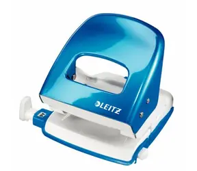 Dziurkacz Leitz NeXXt Wow 5008, metaliczny niebieski / 3 mm / do 30 arkuszy