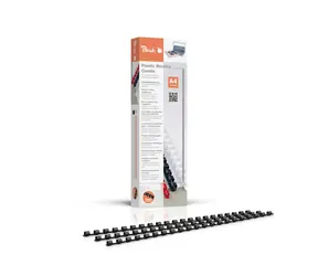 Brzoskwiniowy grzbiet Peach 21 Rg A4 6mm czarny plastik 100 szt