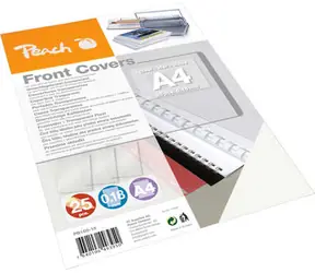 Peach okładki przednie do oprawy A4 0,18mm przezroczysty plastik 25 szt