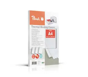 Segregatory termiczne Peach A4 4 mm (na 40 kartek) 200 g-m2 białe 20 szt.