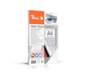 Brzoskwiniowe fronty Peach 250 gm2 A4 biały błyszczący 100 szt