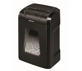 Niszczarka Fellowes 12 C / Rozmiar cięcia: 4 x 40 / do 12 arkuszy / 19l