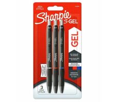 Sharpie S-Gel 0,7 mm 3 szt. / Długopis żelowy / wkład kolor: niebieski/czarny/czerwony