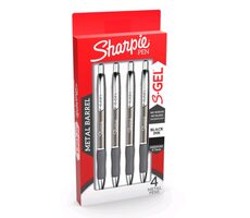 Sharpie S-Gel 0,7 mm 4 szt. / Długopis żelowy / wkład kolor: czarny/niebieski