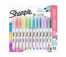 Marker Sharpie Creative S-Note / końcówka klinowa / 12 szt