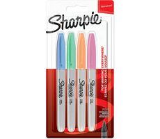 Marker Sharpie Fine Marker permanentny pastelowy kolor / okrągła końcówka F / 4 szt 