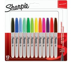 Marker Sharpie Fine Marker permanentny / okrągła końcówka F / 12 szt 