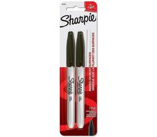 Marker Sharpie Fine Marker permanentny czarny / okrągła końcówka F / 2 szt 