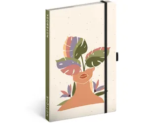 Presco Group Notes Monstera / z podszewką / 13 × 21 cm