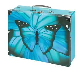 BAAGL Składany tornister szkolny Butterfly ze sprzętem / 32,5 x 10,5 x 26 cm