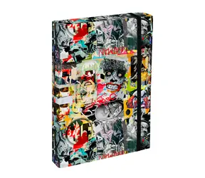 BAAGL Tablice na zeszyty szkolne A4 Jumbo Batman Comics / 23x32x5 cm