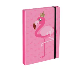 BAAGL Tablice do zeszytów szkolnych A4 Flamingo / 23x32x3 cm