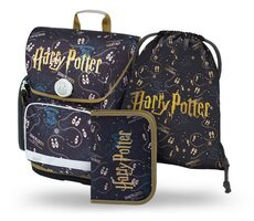 BAAGL SET 3 - Zestaw szkolny Ergo Harry Potter Mapa Huncwotów / teczka / piórnik / torba