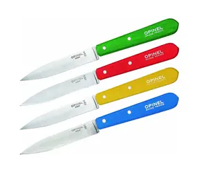 Zestaw noży biurowych Opinel 112 w 4 kolorach 10 cm / rękojeść z drewna rogu